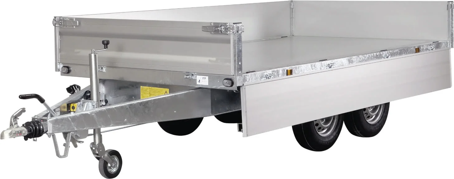 Variant 1-vejs tiptrailer fra Variant med hydraulisk tip